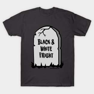 Black & White fright Tombstone T-Shirt